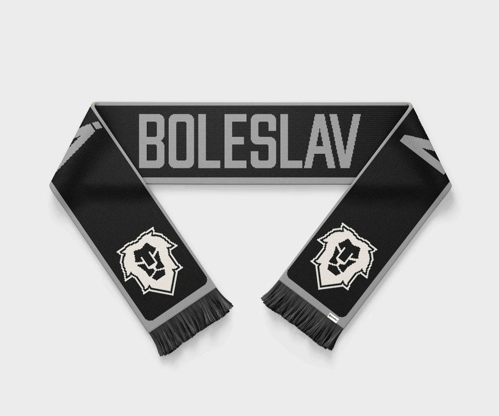 Šála Mladá Boleslav šedá