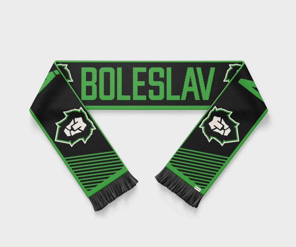 Šála Mladá Boleslav zelená